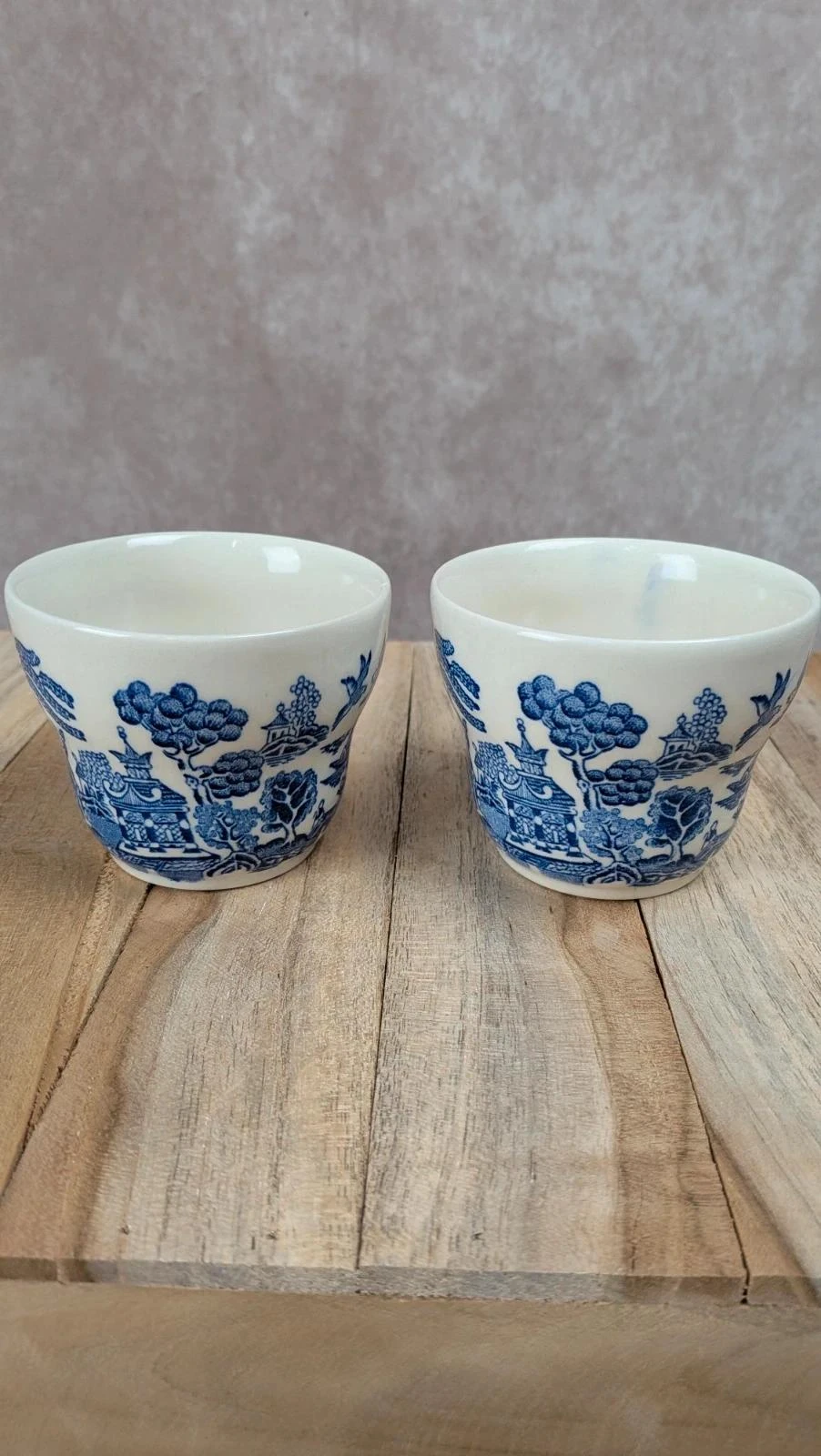 Lot de 2 tasses anglaises décor bleu style Willow – photo 5